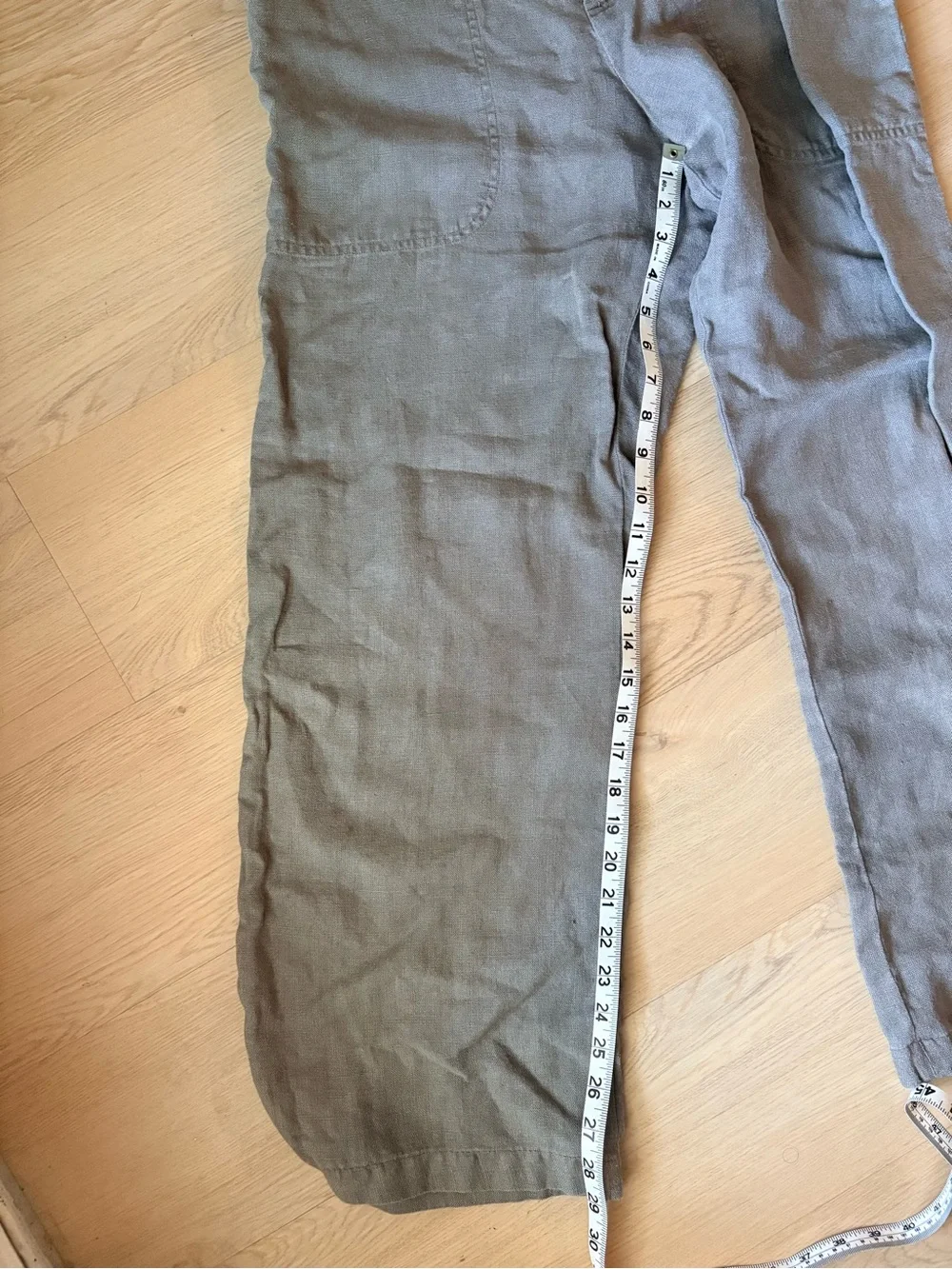 Vintage Banana Republic 100% linen Women's pants in Olive/Gray size 8